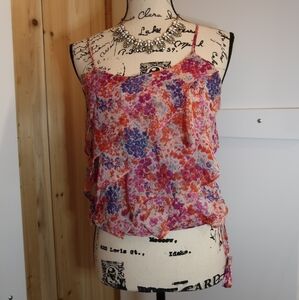 AEO Floral Ruffled Blouse